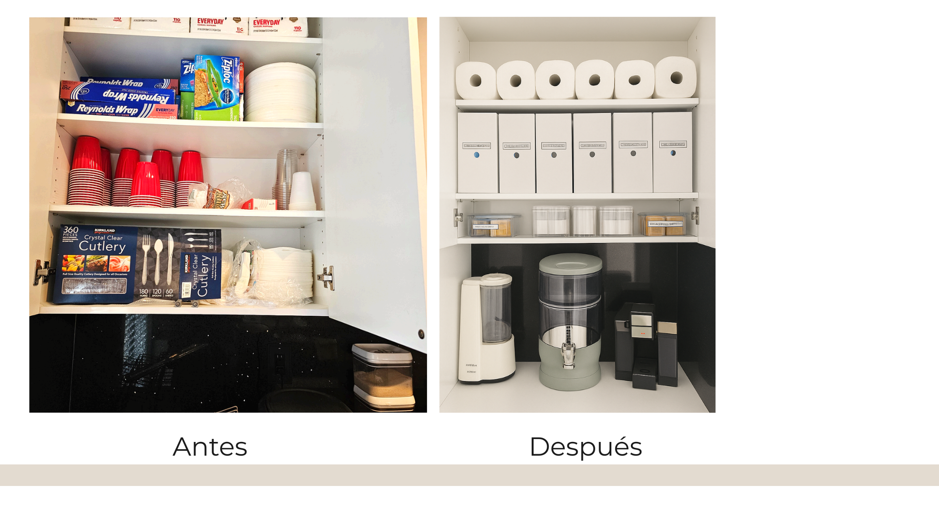 Antes y después cocina