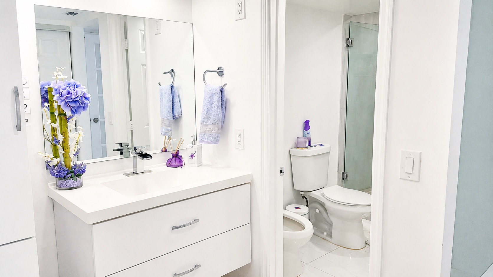 Organized bathroom
