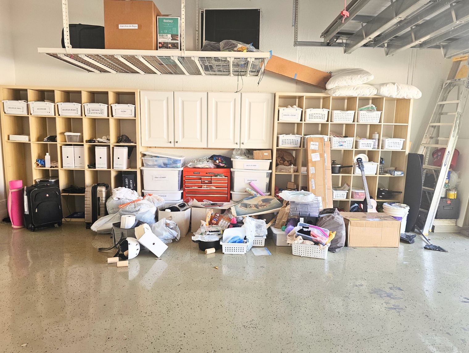 Garage before organizing